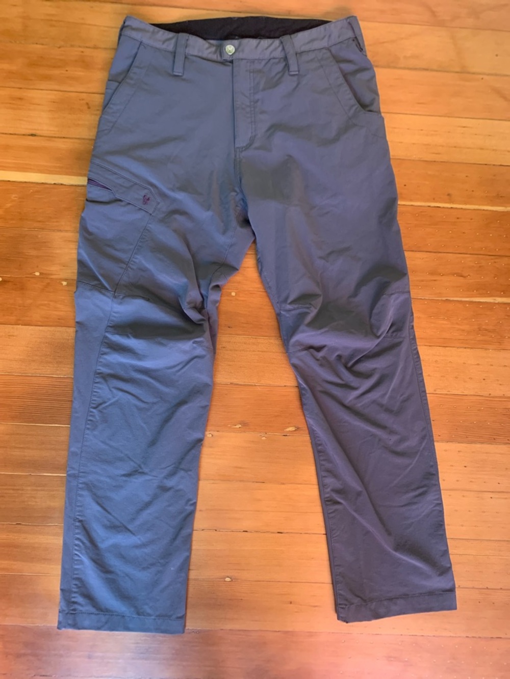 Stoic Men's Lightweight Gray/Purple Utility Hiking Pants M
